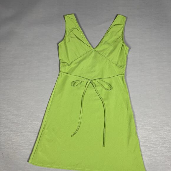 Peppermayo Audrey Vintage Slip Dress Size 6 Green V-Neck A Line Soft Coquette - Picture 4 of 10